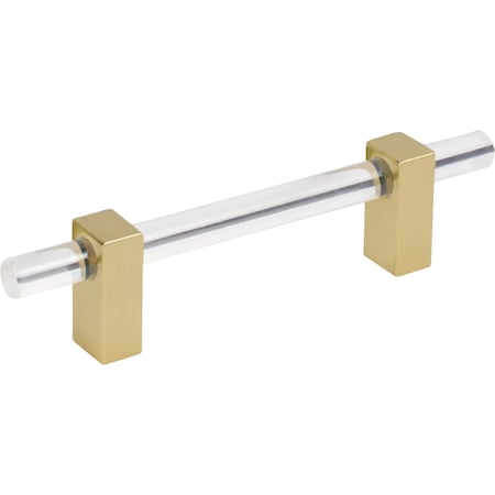 Jeffrey Alexander 96 Mm Center-To-Center Brushed Gold Spencer Cabinet Bar Pull 578-96BG